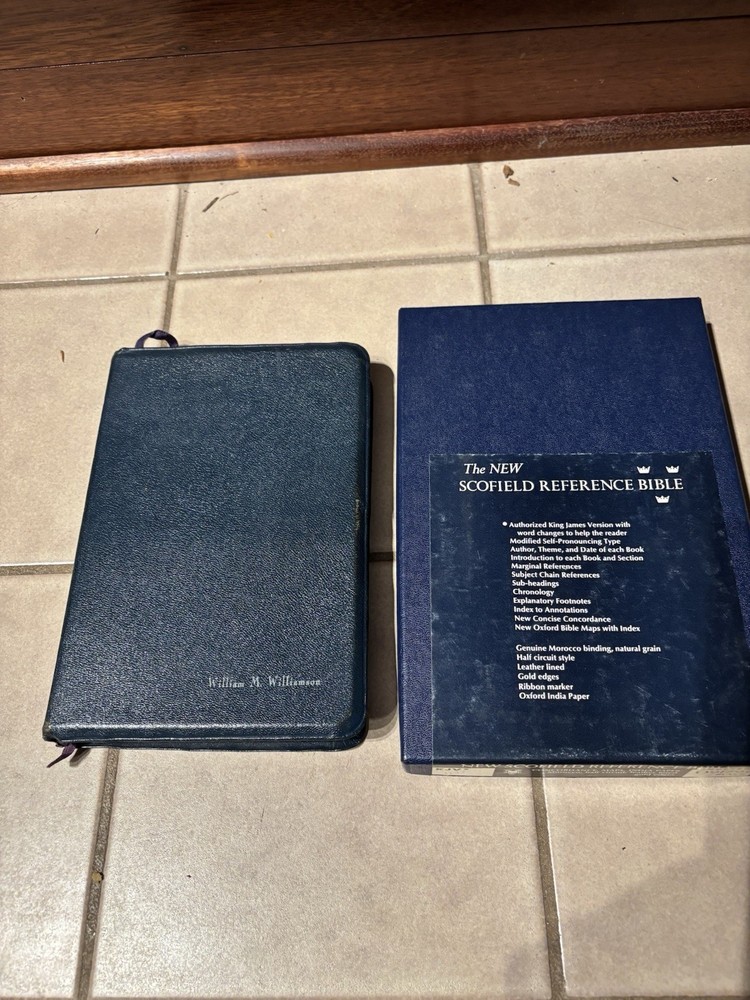 1945 Oxford Scofield Reference Bible KJV Concordance Natural Morocco Leather