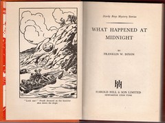 HARDY BOYS #10 – WHAT HAPPENED AT MIDNIGHT – w/DJ VERY RARE UK HAROLD HILL 1955