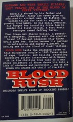 Blood Rush, Shocking true story, Patricia Springer, Good Condition