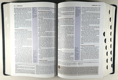 KJV Study Bible Black Genuine Leather Full Color Edition Indexed King James VG