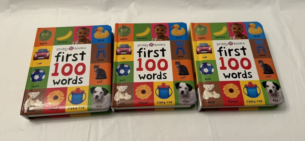 First 100 Words : A Padded Board Book by Roger Priddy — Bulk set of 3 Books