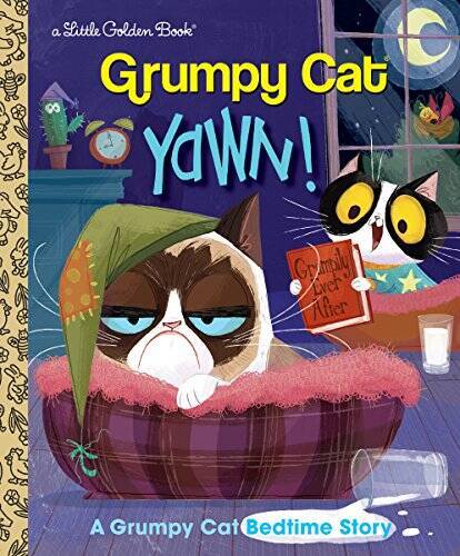 Yawn! A Grumpy Cat Bedtime Story (Grumpy Cat) (Little Golden Book) – VERY GOOD