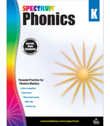 Spectrum Phonics, Grade K – Paperback By Spectrum – GOOD