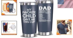 Durable Insulated Tumbler for Cool Dads – 20 oz Gifts for Birthdays and More