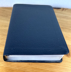 Scarce! 1984 NIV Student Bible Blue Bonded Leather Compact Yancey & Stafford VG-