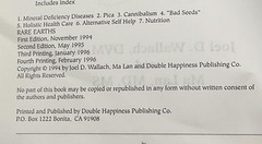 RARE EARTHS Forbidden Cures Joel D. Wallach Ma Lan Double Happiness 1994 1st Ed