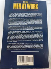 Men at Work : The Craft of Baseball by George F. Will (1990, Hardcover)