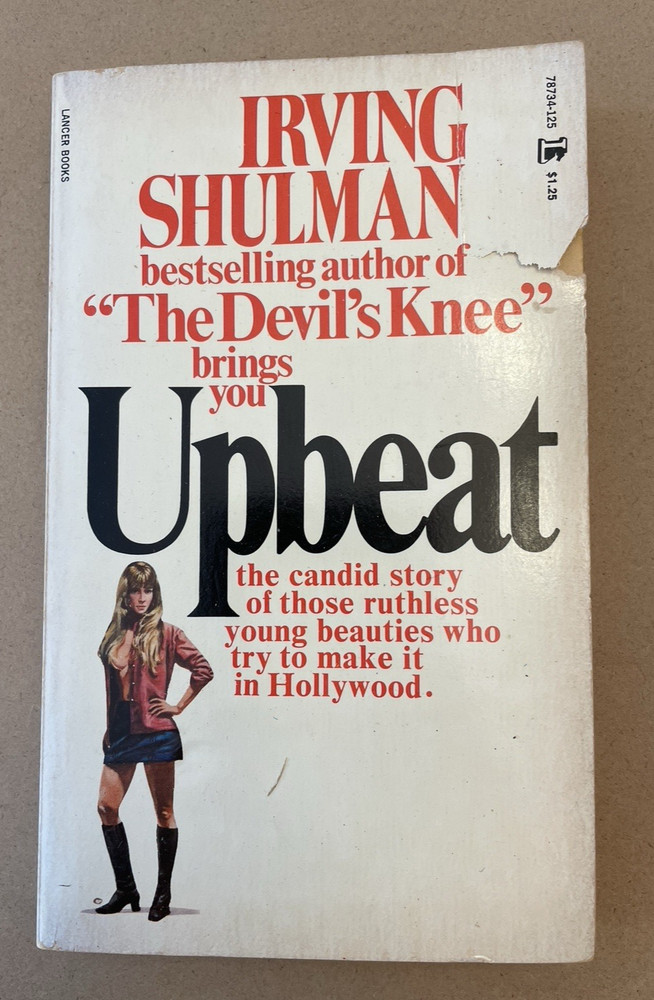 1965 Upbeat Irving Shulman Lancer Books Crime Sleaze Slush Vintage Paperback