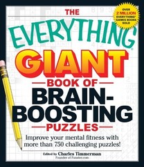 EVERYTHING GIANT BOOK OF BRAIN-BOOSTING PUZZLES By Charles Timmerman *Excellent*