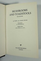 1961 Mushrooms Toadstools in Colour Blandford First Edition Dust Jacket Hvass