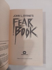 Fear Book John L Byrne 1988 Paperback First Edition 1st Printing Vintage Horror