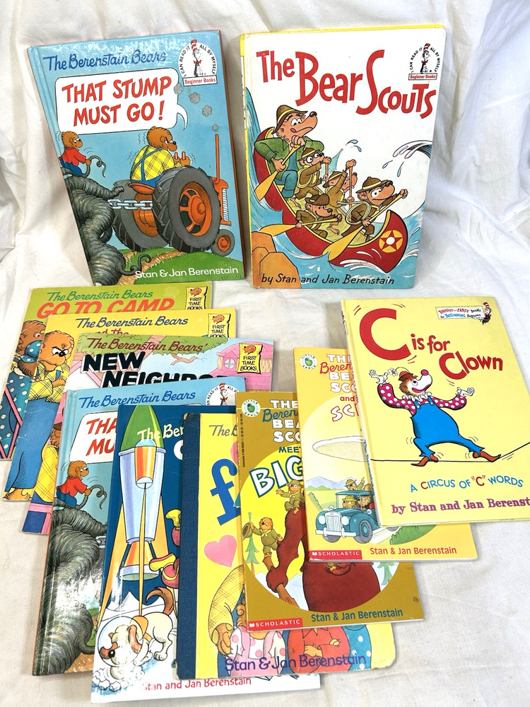 11 Berenstain Bears Books. 2 are Double Books. Jan & Mike Berenstain