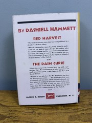 Maltese Falcon Dashiell Hammett First edition Library Hardcover Dust Jacket 1957