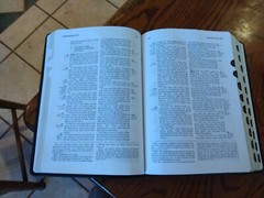KJV Ryrie Study Bible Black Genuine Leather Red Letter Thumb-Indexed