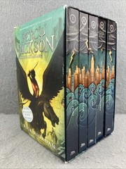 Percy Jackson and the Olympians 5 Book Paperback Boxed Set 1-5 W Poster