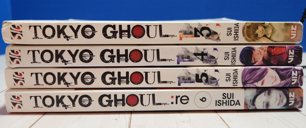 Lot of 4 Tokyo Ghoul, Sui Ishida, Volumes 3-6 English Manga, Viz Media