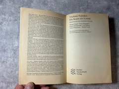 Vladimir Nabokov –Die Kunst des Lesens (1991) Fischer TB, Russische Meisterwerke