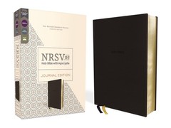 NRSVue, Holy Bible with Apocrypha, Journal Edition, Leathersoft, Black, Comf…