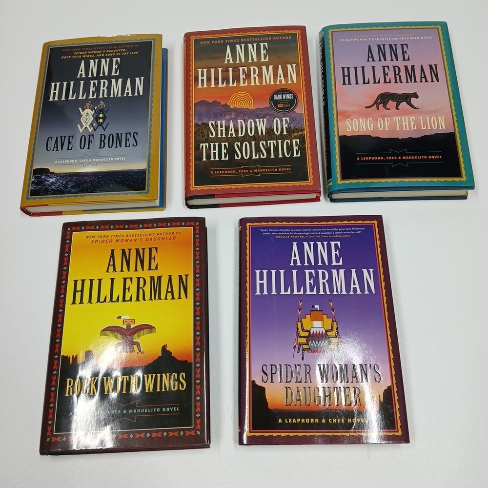 LOT OF 5 ANNE HILLERMAN HC DJ 1st Edition Chee Leaphorn Navajo Mystery Series