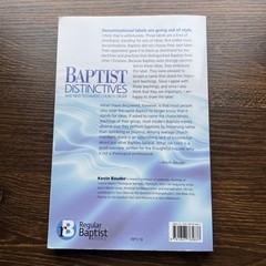 Baptist Distinctives and New Testament Church Order PB Bauder Regular Baptist