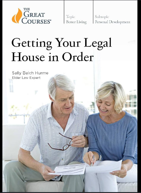 The Great Courses – Getting Your Legal House in Order Guidebook + DVD BRAND NEW