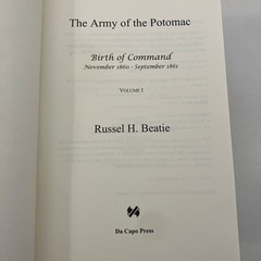 Army of the Potomac 3 Volume Set Russel H Beatie Da Capo Press HCDJ Civil War