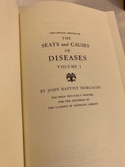 Morgagni SEATS & CAUSES OF DISEASES VOL 1 2 3 Classic of Medicine 1983 Near Mint