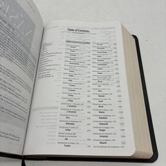 1999 Zondervan NASB STUDY BIBLE Black Bonded Leather D Red Letter USA