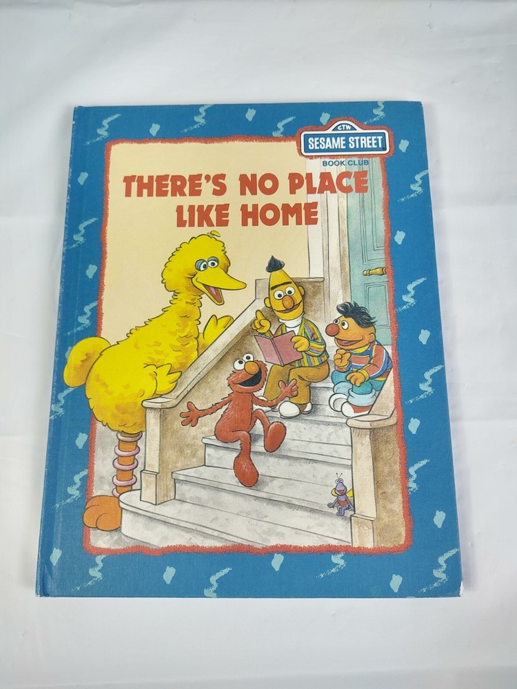 Vintage 1993 There’s No Place Like Home Book Sesame Street Book Club Golden CTW