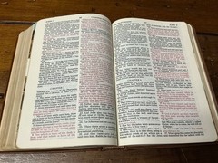 KJV Holy Bible References Red Letter Brown Genuine Leather 1970 Nelson