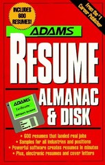 Adams Resume Almanac and Disk Paperback Adams Media Corporation S