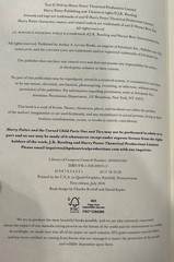 Harry Potter and the Cursed Child Parts One and Two (Special Rehearsal…