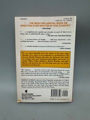 On Directing book paperback 1974 english Macmillan 308pgs Harold Clurman READ