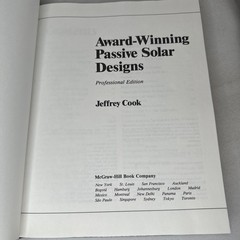 Award-Winning Passive Solar Designs : Professional Edition by Jeffrey Cook