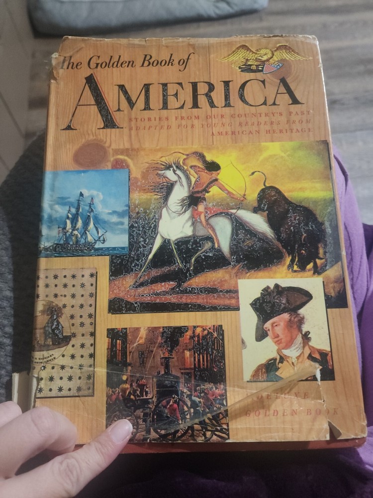 The Golden Book of America Deluxe Hardcover Dust Jacket First Edition
