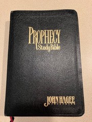 Prophecy Study Bible John Hagee NKJV 1997 Black Bonded Leather