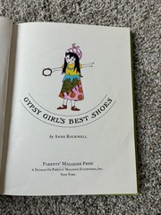 🟧 Hardcover Children’s Vintage Book Gypsy Girl’s Best Shoes by Anne Rockwell