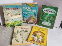 5 Grade School Mixed Vintage Book Lot 60’s-70’s 1st, 2nd, 3rd Print Hard To Find