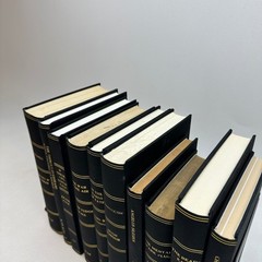 Black Gold Book Stack Custom Clothbound Home Decor Lot of 10 Bookshelf Props