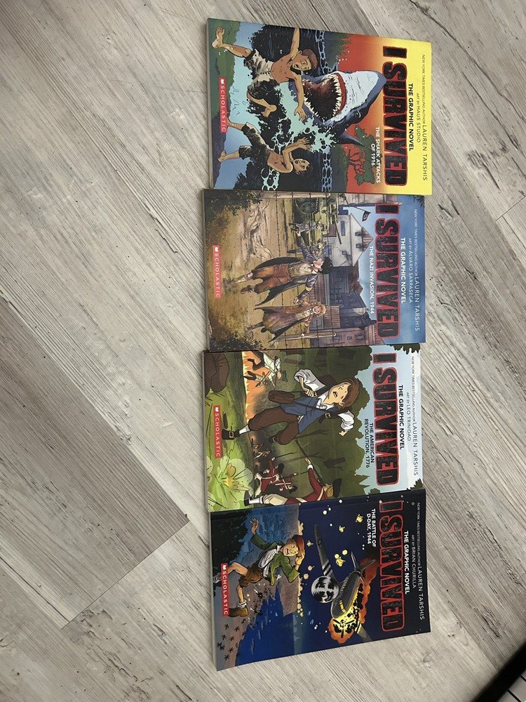 I Survived Graphic Novels by Lauren Tarshis, Paperback, Ages 9-12, Scholastic