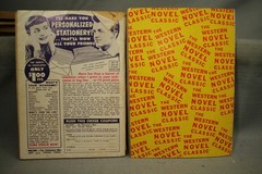 6 vintage old worn Western action paperback books novel classics Zane Grey etc.