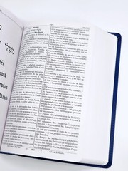 Escrituras Sefer Davar Biblia Edición Español Piel Azul Salmos Español Y Hebreo