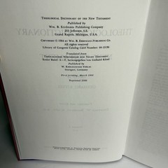 Theological Dictionary of the New Testament Complete 10 Volume Set HB Kittel