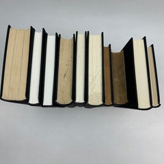 Black Gold Book Stack Custom Clothbound Home Decor Lot of 10 Bookshelf Props