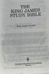 Vintage The King James Study Bible Holy Bible Nelson Black Leather 6.5x 9.5