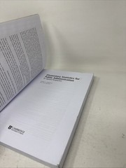 Elementary Statistics for Public Administration And Applied Perspective
