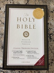 ESV Holy Bible Crossway Classic Thin line Edition Red Letter Tan Bonded Leather