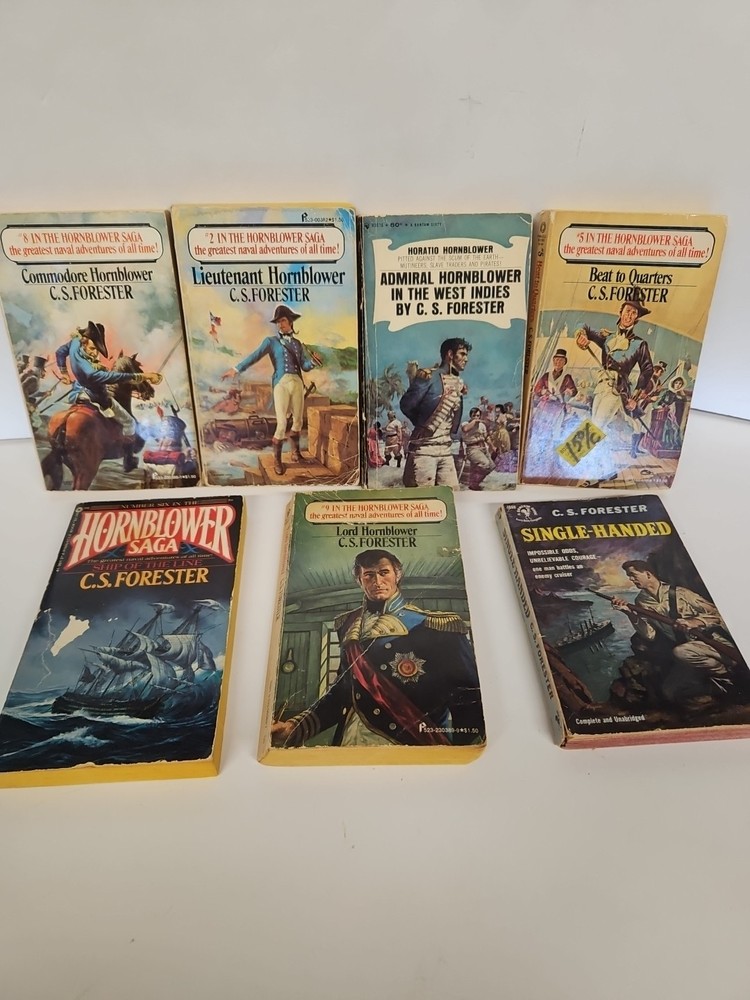 C.S. Forestet Book Lot Hornblower Horatio Plus Single- Handed Mixed Titles