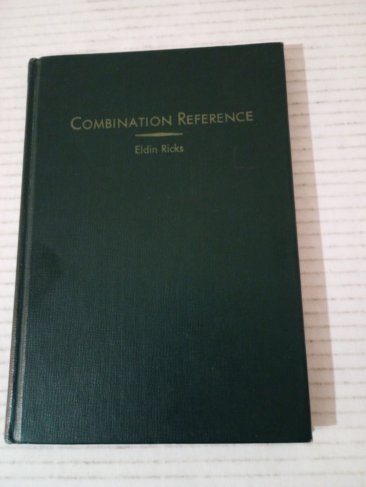 Combination Reference By Eldin Ricks Revised Edition 1961 LDS Mormon