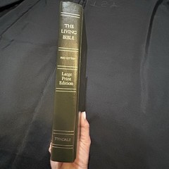 1971 The Living Bible: Paraphrased: Large Print Red Letter Edition Hardcover